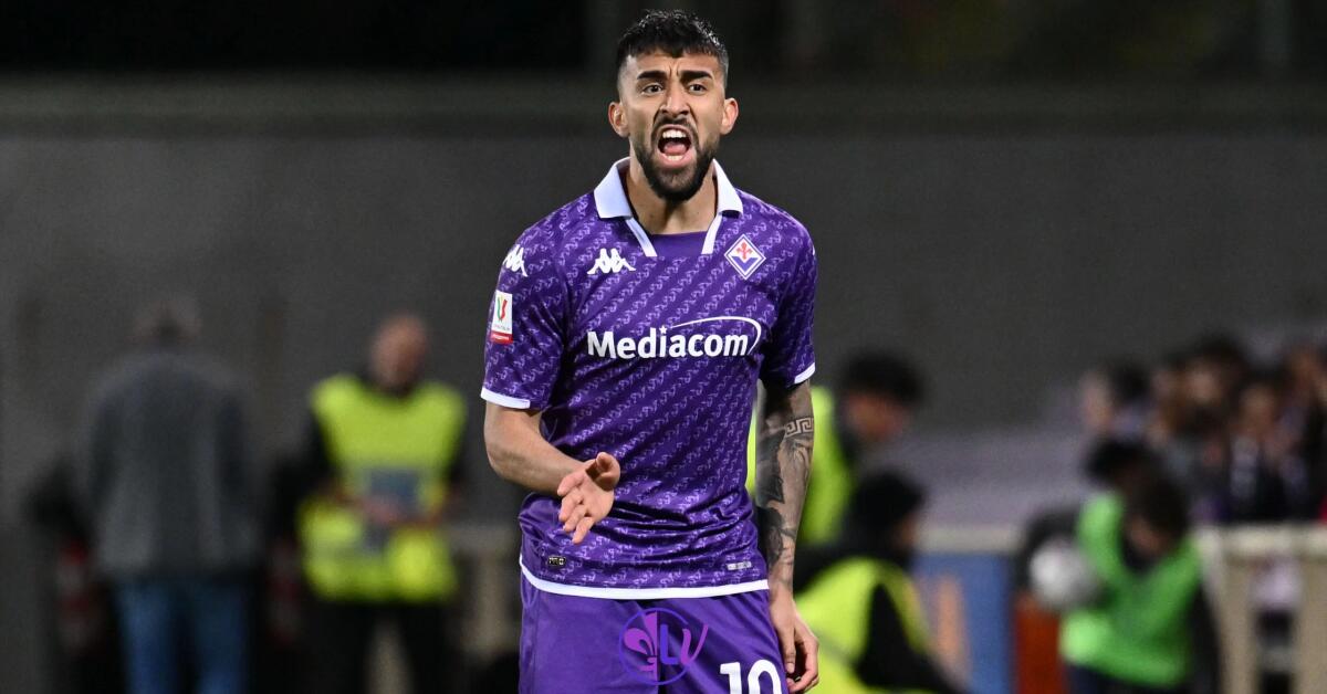 Nazione: "Per Nico Gonzalez i soldi arriverebbero l'anno prossimo ma la Fiorentina approva" - Firenze, Stadio Artemio Franchi, 03.04.2024, Fiorentina-Atalanta, foto Lisa Guglielmi. Copyright Labaroviola.com