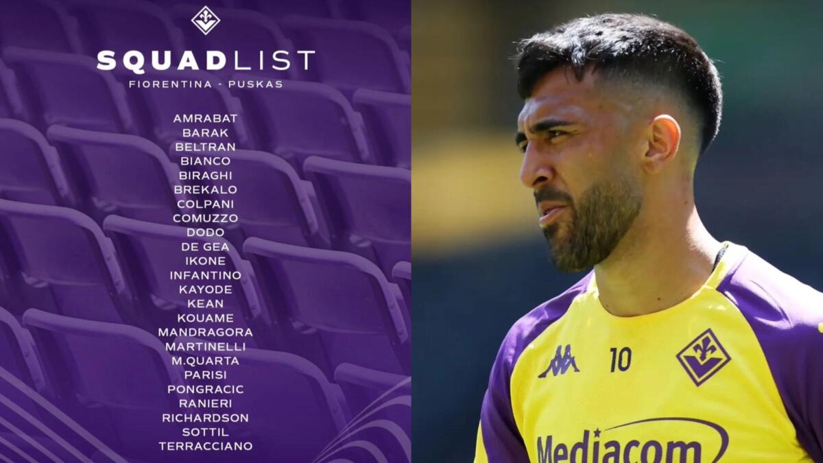 Nico Gonzalez non convocato da Palladino per Fiorentina-Puskas. Amrabat c'è, la lista - 