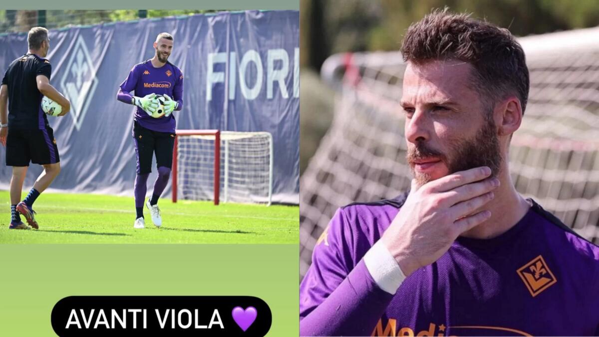 De Gea scalpita per giocare con il Puskas e carica la Fiorentina sui social: "Avanti viola" - 