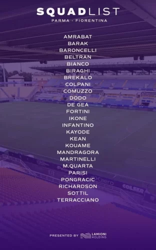 I convocati della Fiorentina per il Parma: assente Nico Gonzalez, ci sono Amrabat e De Gea