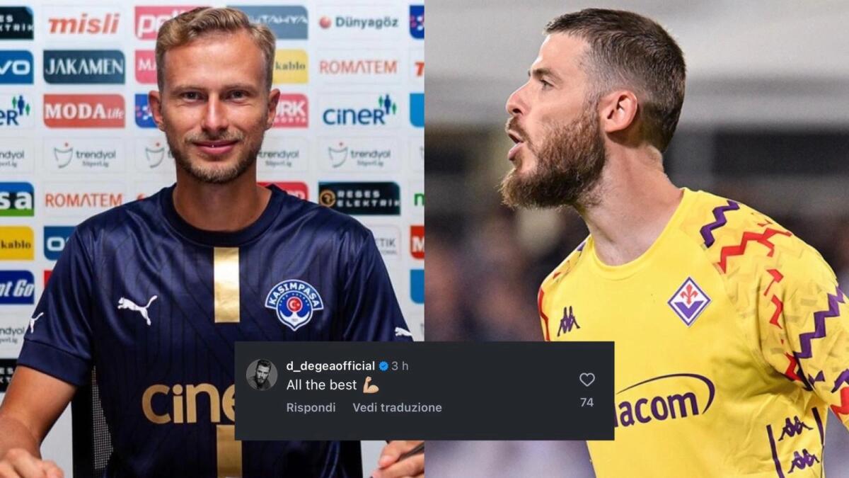 Barak lascia la Fiorentina e De Gea gli augura il meglio con un commento sui social - 