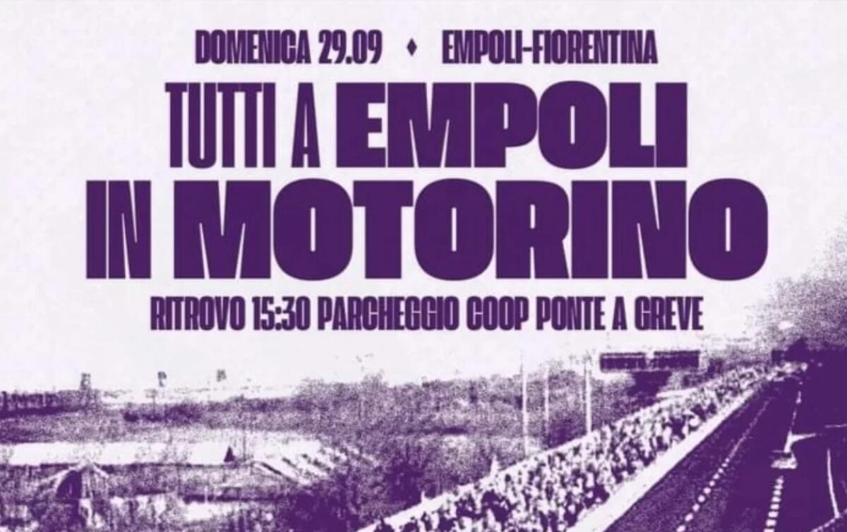 Motorinata pronta a caricare la Fiorentina: più di 1000 presenti, saranno scortati dalla Polizia - 