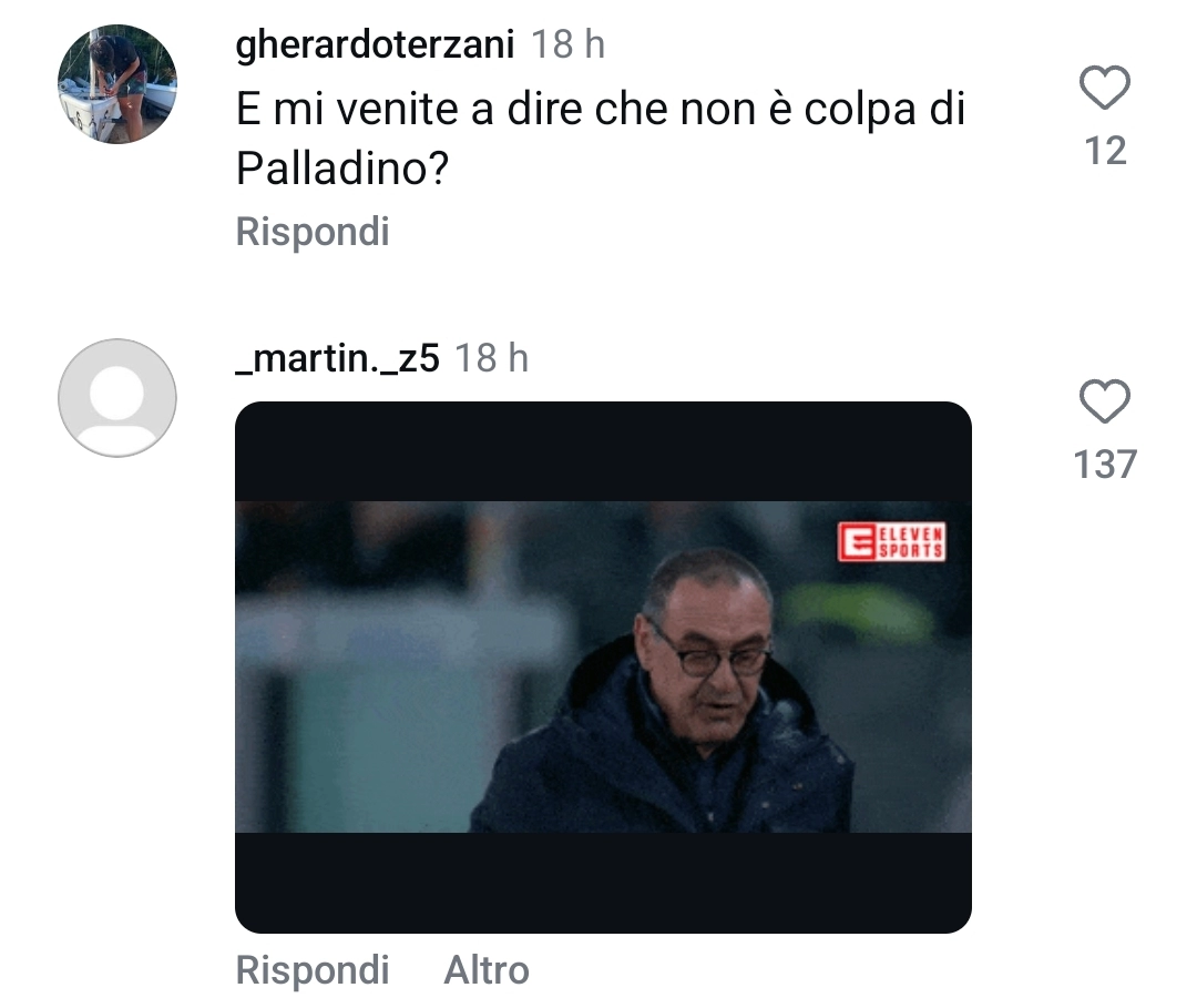 I tifosi della Fiorentina stufi di Palladino, sotto i post impazza il "Dateci Sarri". Italiano rimpianto