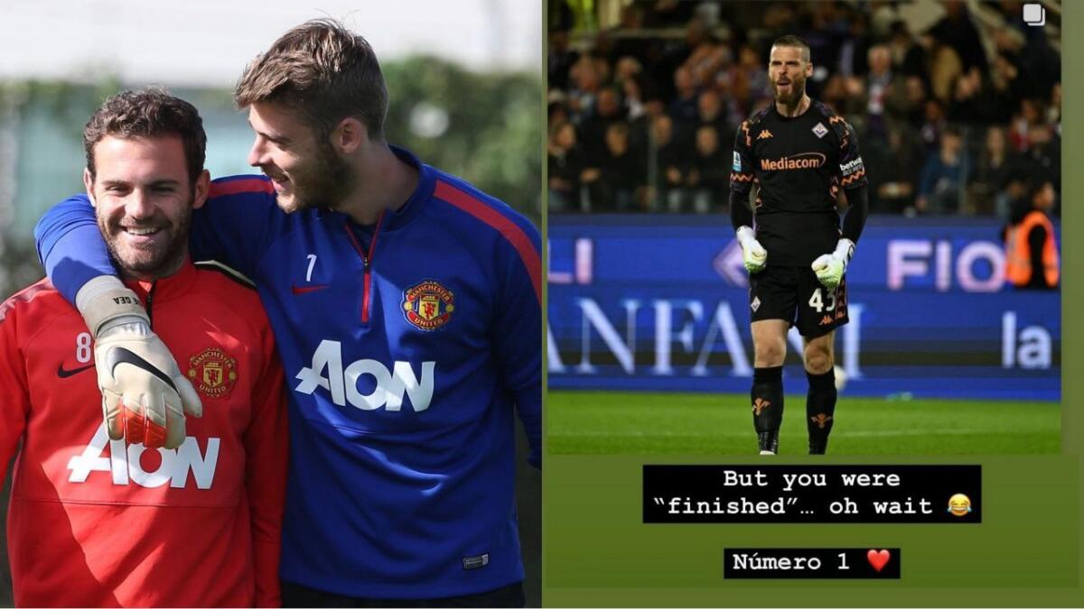 Tutti pazzi per De Gea, anche il suo amico ed ex compagno Mata: "Ma non eri un 'portiere finito'?" - 