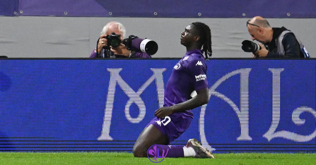Kean macchina da gol: da settembre, solo Retegui ha segnato più di lui su azione in Serie A - Firenze, Stadio Artemio Franchi, 27.10.2024, Fiorentina-Roma, foto Lisa Guglielmi. Copyright Labaroviola.com