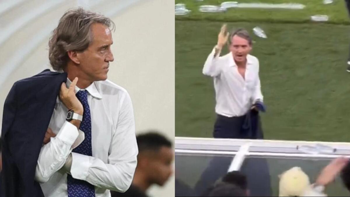 Mancini contestato e vicino all'esonero in Arabia, scappa anche un gesto di stizza verso i tifosi (Video) - 