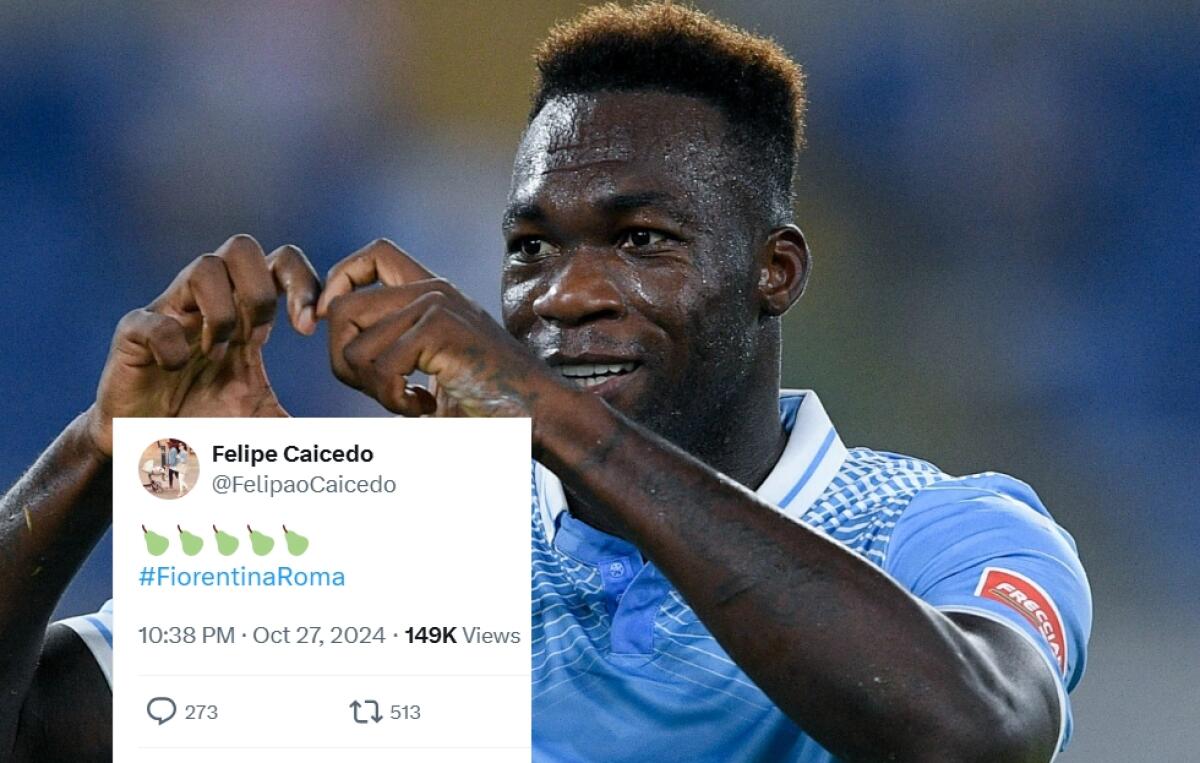 Fiorentina domina la Roma al Franchi e l'ex Lazio Caicedo punzecchia i giallorossi sui social: "5 pere" - 