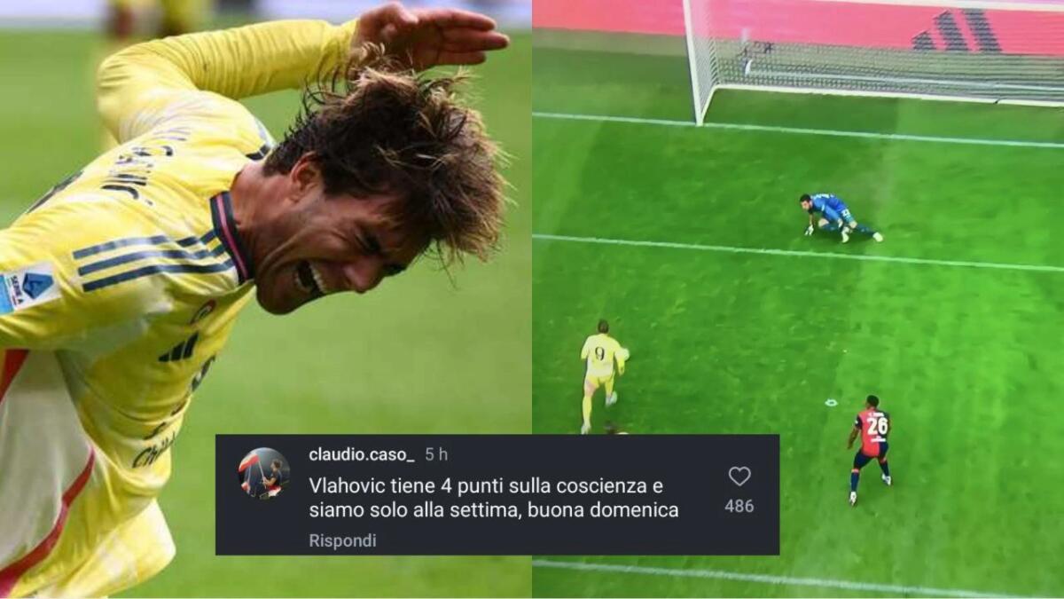 Vlahovic si mangia il gol a porta vuota, i tifosi della Juventus esplodono: "Ci ha già fatto perdere 4 punti" - 