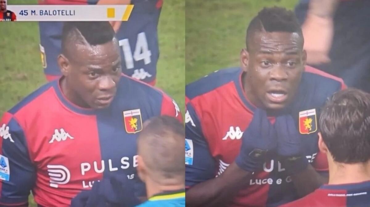 Balotelli torna in Serie A, pochi minuti per lui ma subito un brutto fallo commesso, ammonito - 