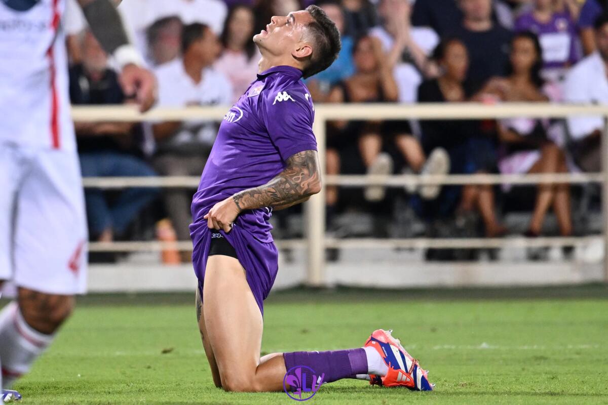 Martinez Quarta sotto accusa dopo l'APOEL: altra prestazione deludente e pagelle da incubo - Firenze, Stadio Artemio Franchi, 1.09.2024, Fiorentina-Monza, foto Lisa Guglielmi. Copyright Labaroviola.com