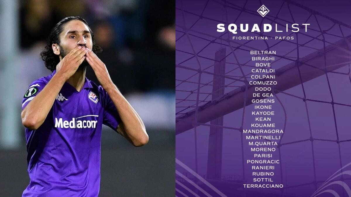 Convocati Fiorentina: Adli out a sorpresa, assenti anche Gudmundsson e Richardson, c'è Biraghi - 