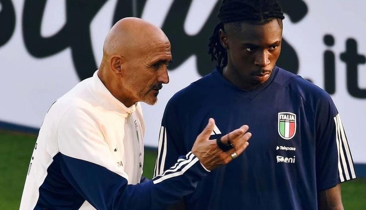 Spalletti: "Domani Kean potrebbe giocare. Bravo a tenere palla addosso, ha le giuste caratteristiche" - 