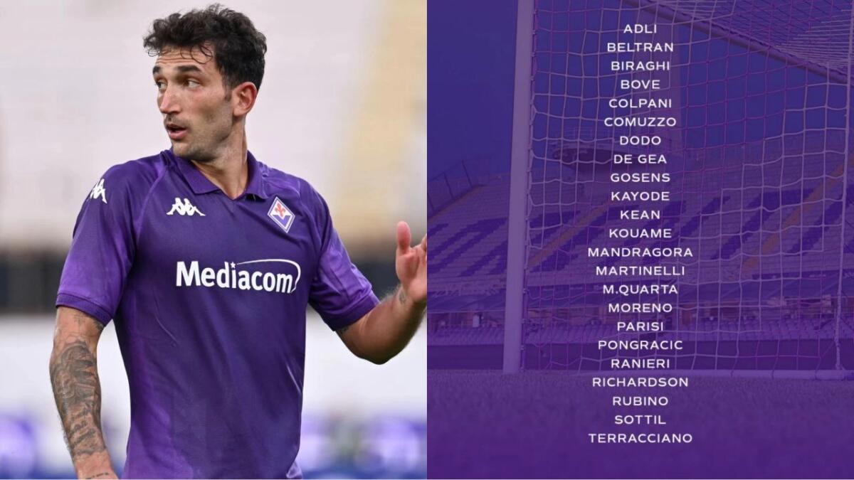 Convocati Fiorentina per il Verona: Cataldi non ce la fa, assente anche Ikonè. Nessun problema per Kean - 
