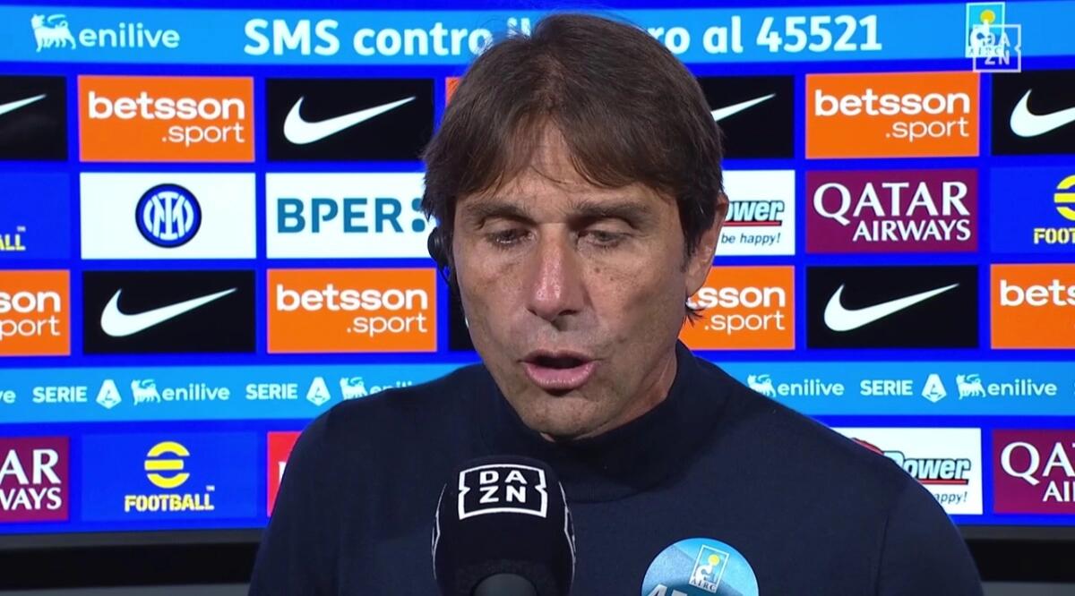 Conte furioso a Dazn: "Ma cosa significa che il Var non può intervenire un rigore che non c'è?" - 