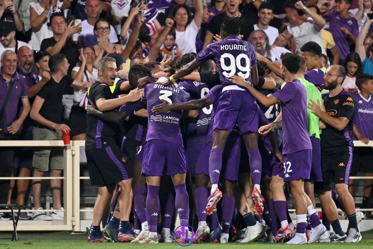 La Fiorentina guarda (quasi) tutti dall'alto. Palladino omaggia la sua squadra: "Un grande gruppo" - Firenze, Stadio Artemio Franchi, 1.09.2024, Fiorentina-Monza, foto Lisa Guglielmi. Copyright Labaroviola.com