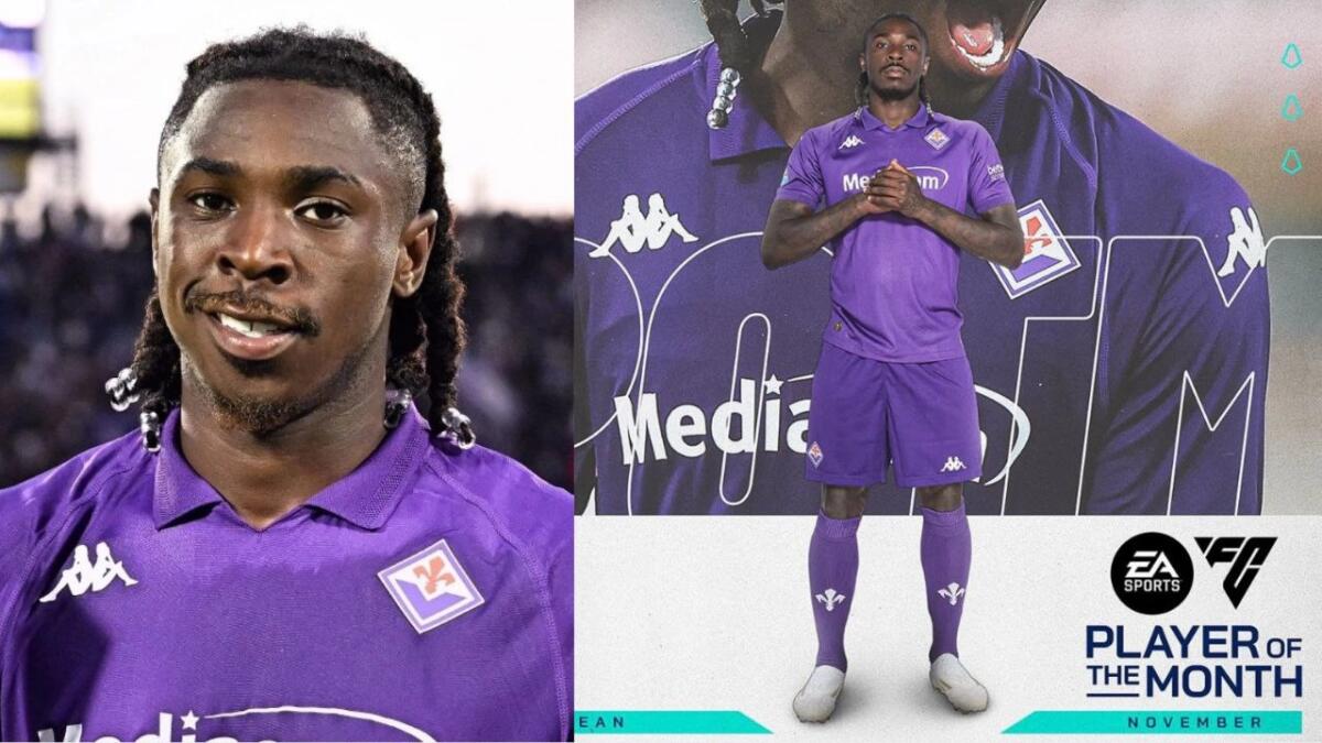 Kean è il giocatore del mese di novembre della Serie A. Riceverà il premio prima di Fiorentina-Cagliari - 