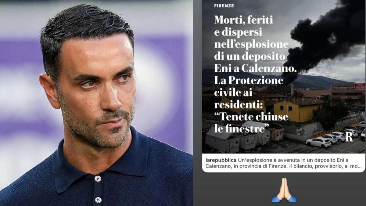 Palladino sui social si stringe attorno al dolore delle famiglie coinvolte nell'incidente di Calenzano - 