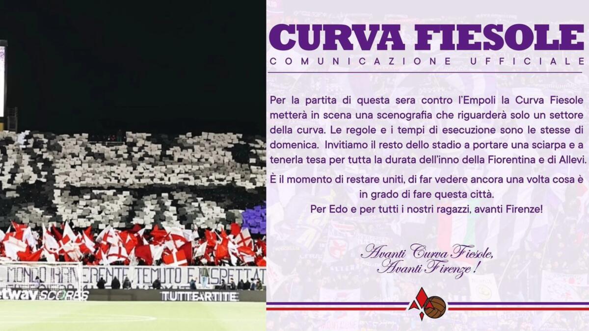 La Curva Fiesole prepara una nuova coreografia: "Per Edo e per tutti i nostri ragazzi" - 