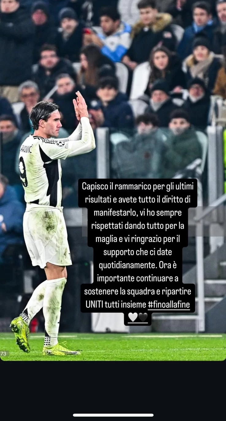 Vlahovic non ce l'aveva con la curva della Juventus: il serbo rispondeva alle minacce di morte di un tifoso
