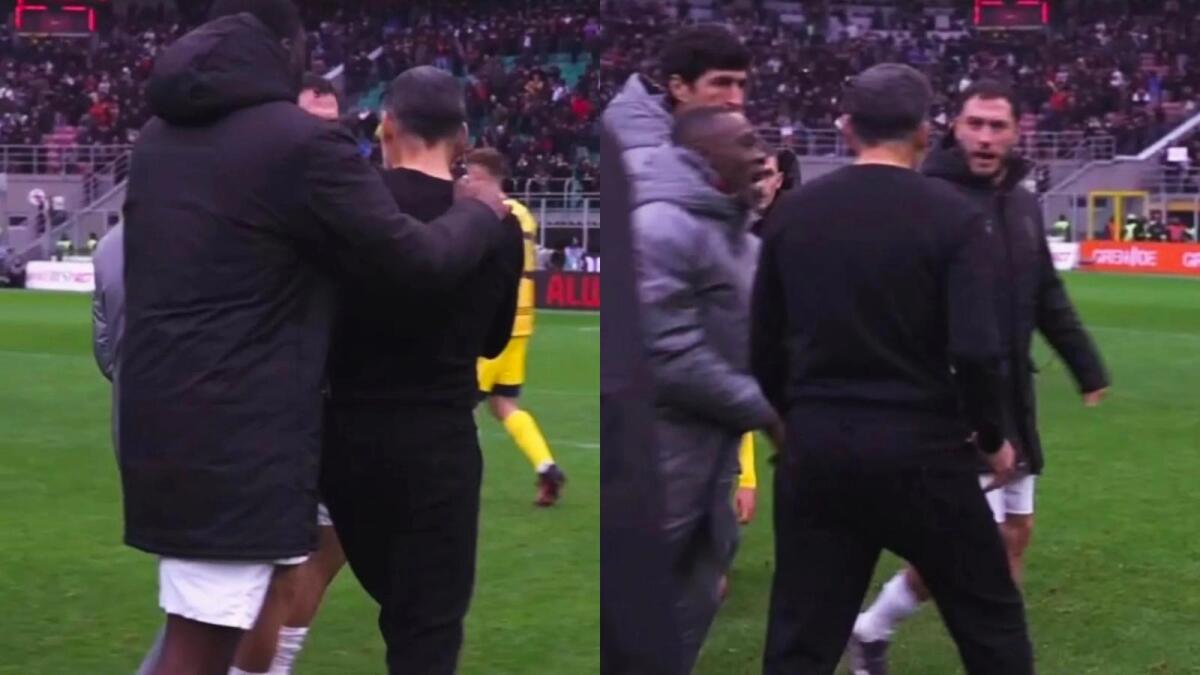 Calabria e Conceiçao sfiorano la rissa dopo Milan-Parma: duro faccia a faccia, separati da altri giocatori - 