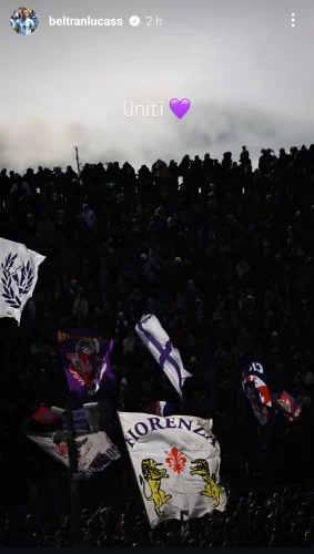 Lucas Beltrán suona la carica per superare il momento difficile: "Ora più che mai. Uniti"