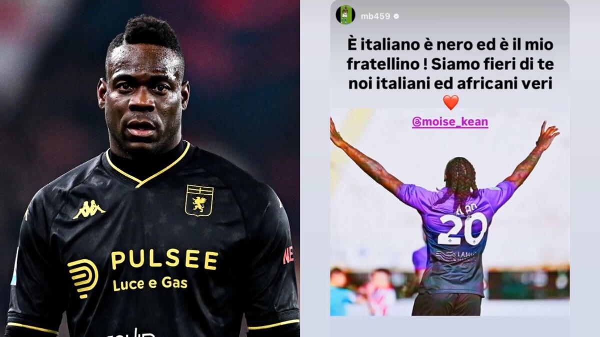 Balotelli al fianco di Kean: "È italiano, è nero ed è il mio fratellino. Siamo fieri di te" - 