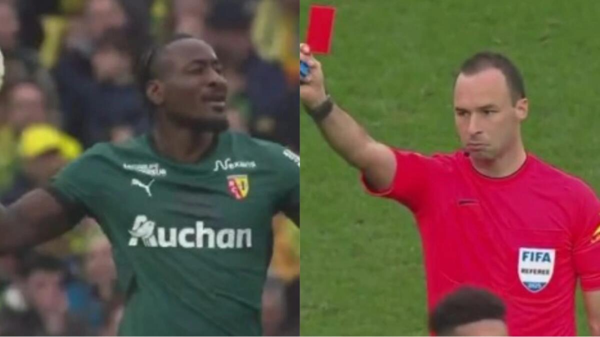 Follia Nzola in Francia: entra e viene espulso dopo 16' per aver lanciato il pallone all'arbitro, VIDEO - 