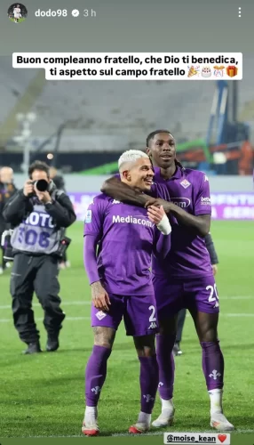 Dodo fa gli auguri a Kean su Instagram: "Che Dio ti benedica fratello, ti aspetto in campo"