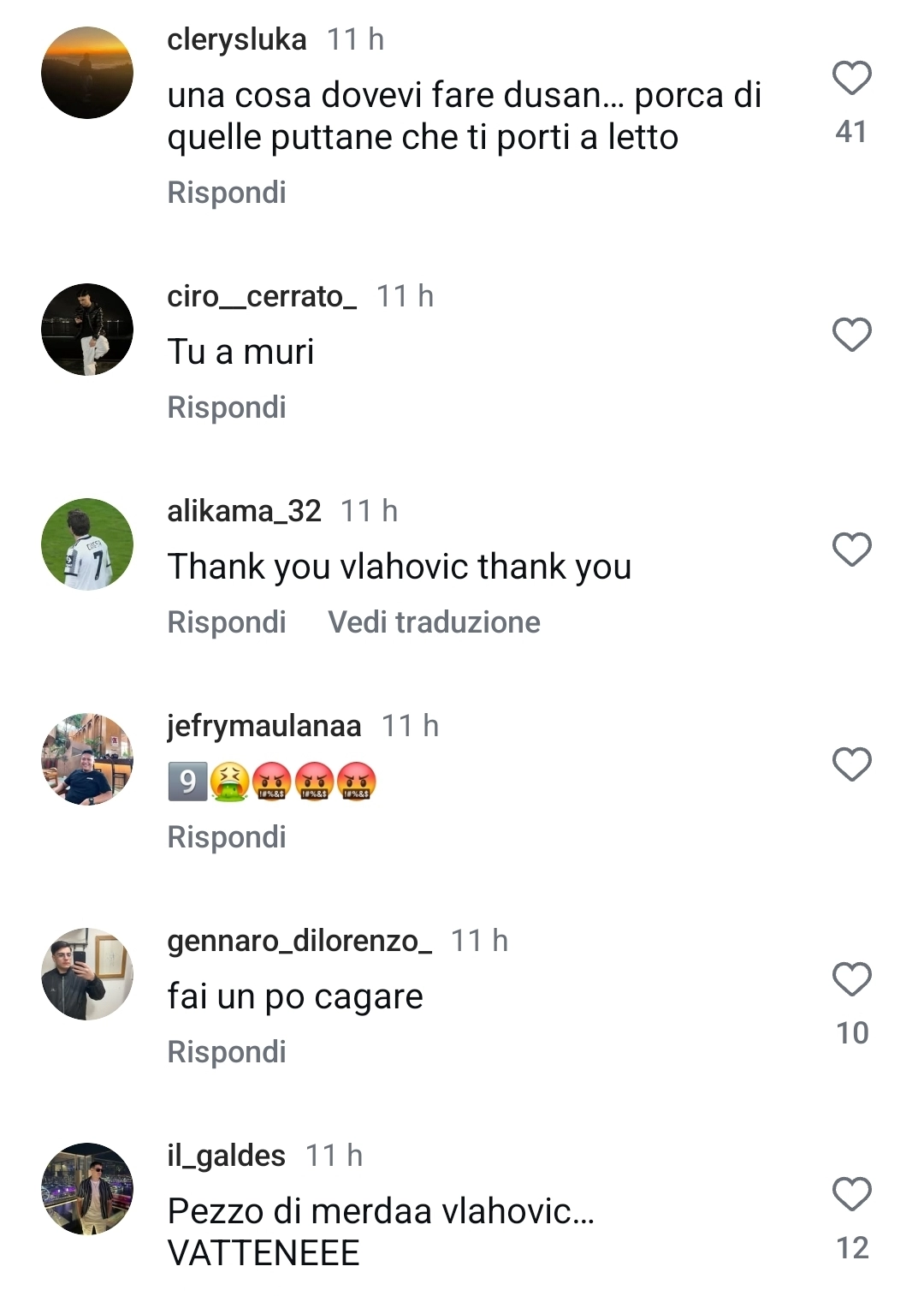 Insulti razzisti, offese e minacce di morte a Vlahovic dai tifosi della Juventus: "Bidone torna a Firenze"