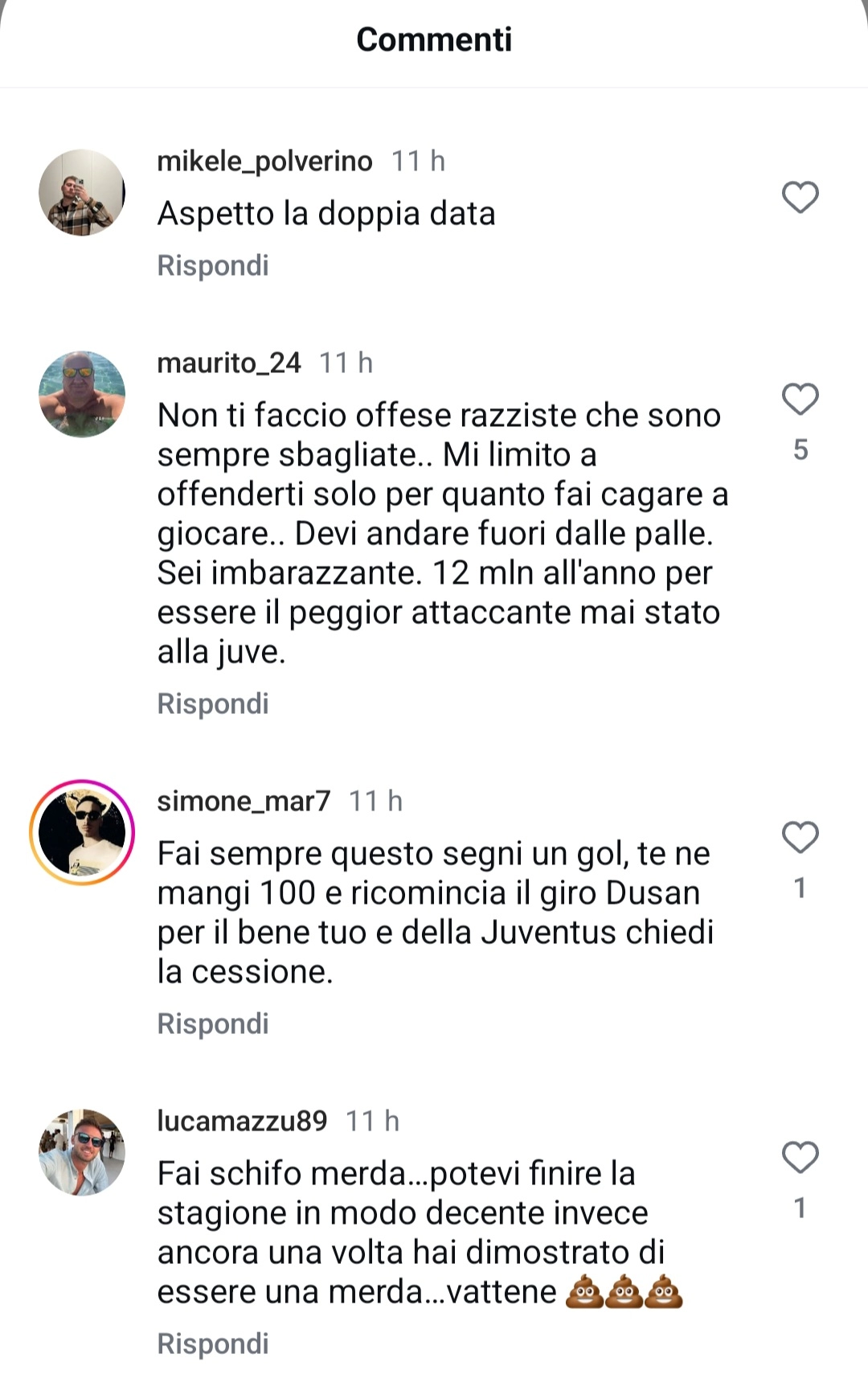 Insulti razzisti, offese e minacce di morte a Vlahovic dai tifosi della Juventus: "Bidone torna a Firenze"