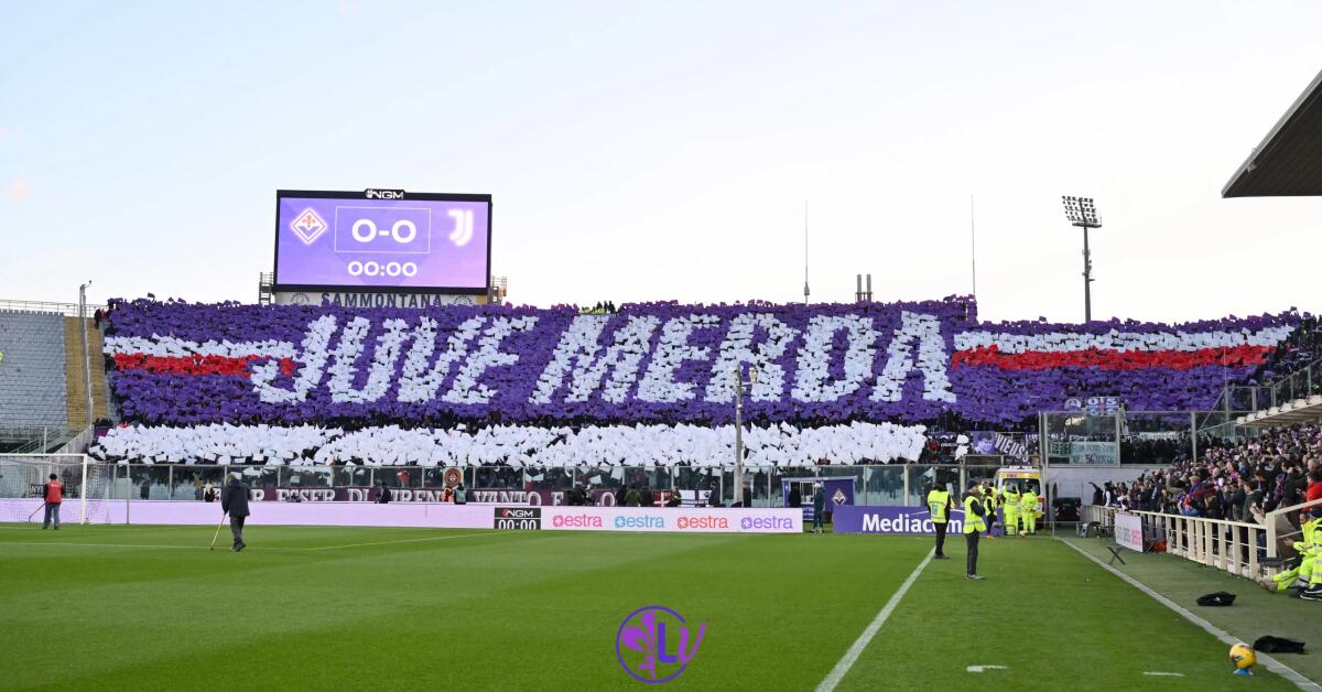 La Coreografia della Fiesole per la partita della Fiorentina contro la Juve. Le televisioni l'hanno oscurata - 