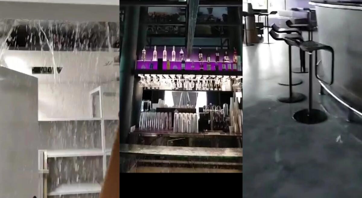 Al Viola Park piove dentro, acqua nei bar e negli spogliatoi dello stadio. Il video e la testimonianza - 