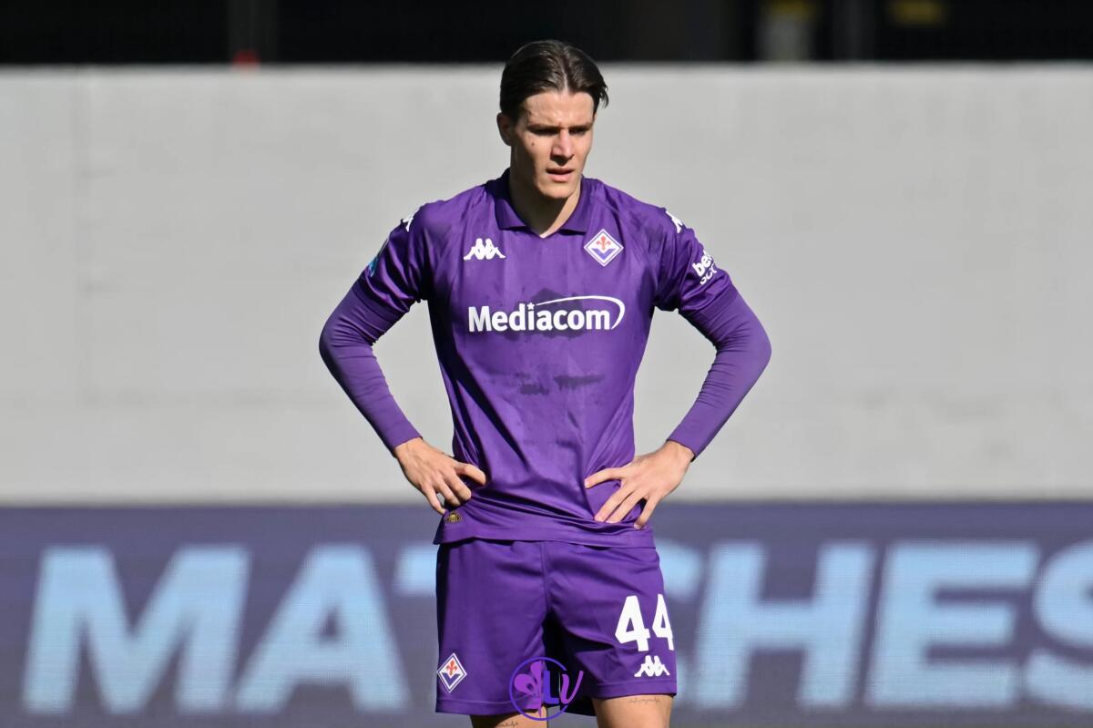 Fagioli: "Modric? Il mio idolo. Nazionale? Spero di tornarci presto, è un obiettivo" - Firenze, Stadio Artemio Franchi, 16.02.2025, Fiorentina-Como, foto Lisa Guglielmi. Copyright Labaroviola.com