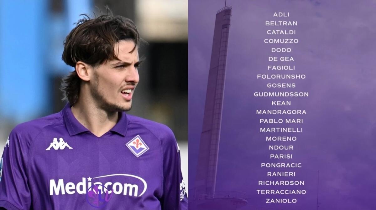 I convocati della Fiorentina contro l'Atalanta. Rosa al completo tranne Colpani, fuori per infortunio. La lista completa - 