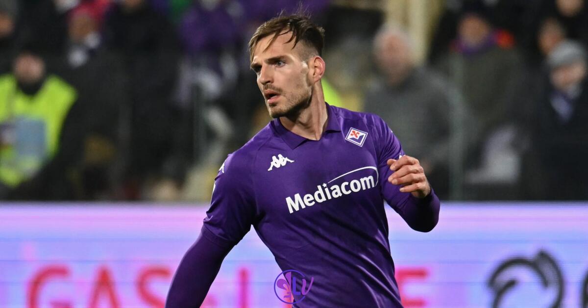 Pongracic: "Non avevo mai giocato a 3 in carriera, ora mi trovo bene e posso spingere" - Firenze, Stadio Artemio Franchi, 06.02.2025, Fiorentina-Inter, foto Lisa Guglielmi. Copyright Labaroviola.com