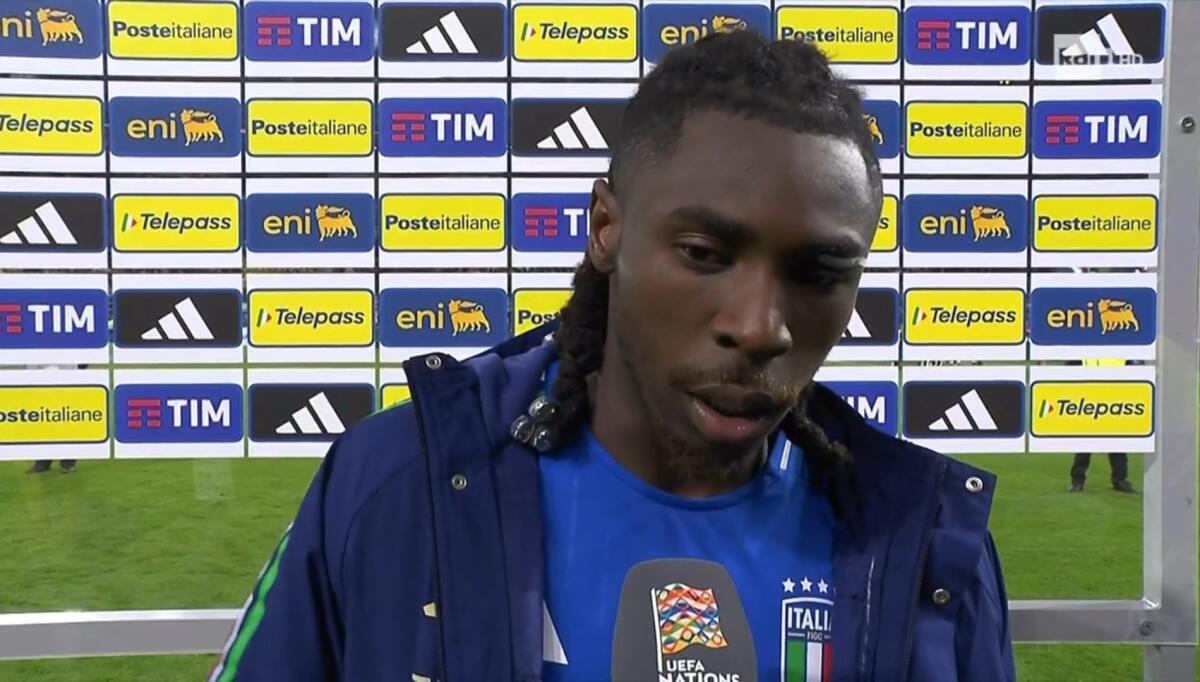 Kean: "Non sono contento. Nel secondo gol mi sono smarcato, Raspadori mi ha dato un gran pallone" - 