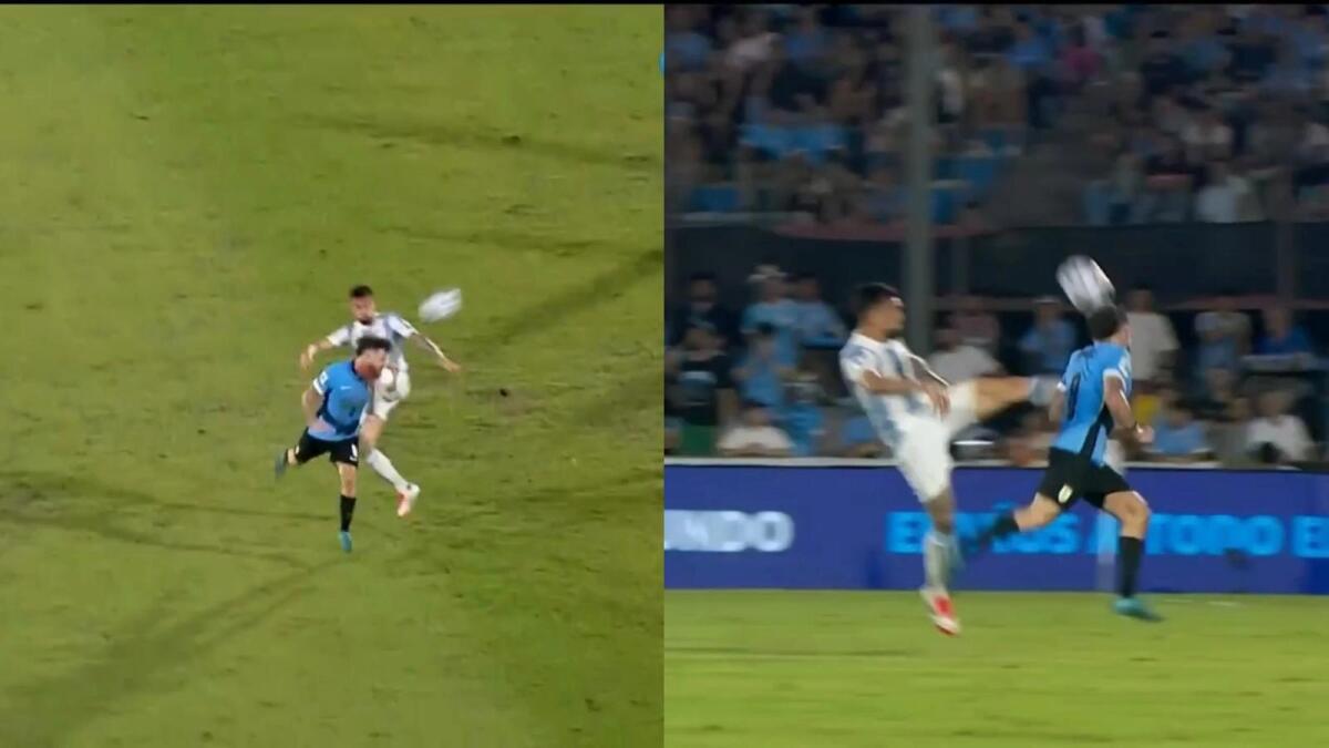 Follia di Nico Gonzalez: espulso con l'Argentina per aver calciato in faccia Nandez, salterà il Brasile - 
