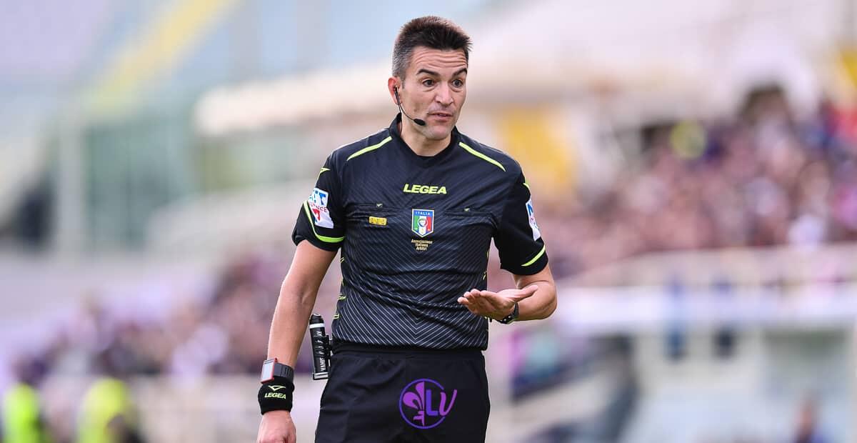 Sarà Rapuano a dirigere Fiorentina-Empoli. Una sola sconfitta per i viola con l'arbitro di Rimini - Firenze, stadio A.Franchi, 24.10.2021, Fiorentina-Cagliari, foto Lisa Guglielmi. Copyright Labaroviola.com
