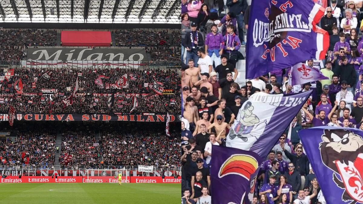 Pubblico delle grandi occasioni per Milan-Fiorentina: oltre 70mila tifosi a San Siro ad attendere i viola - 