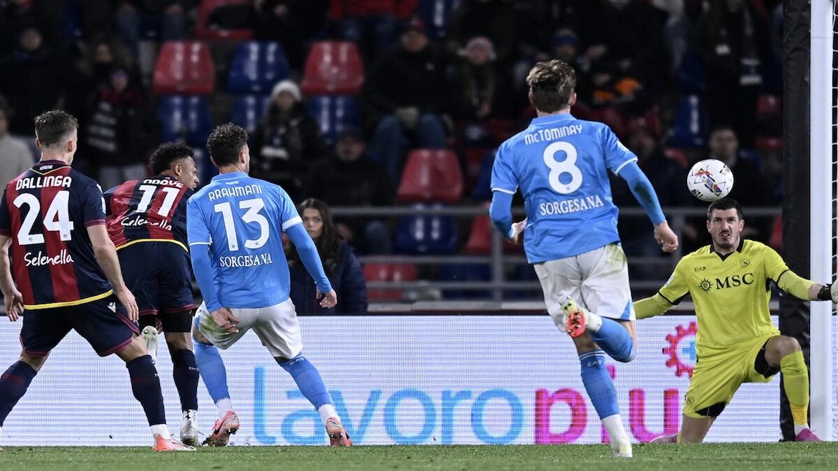 Anguissa illude il Napoli, il Bologna pareggia con il tacco di Ndoye. Fiorentina a -5 dal 4° posto - 