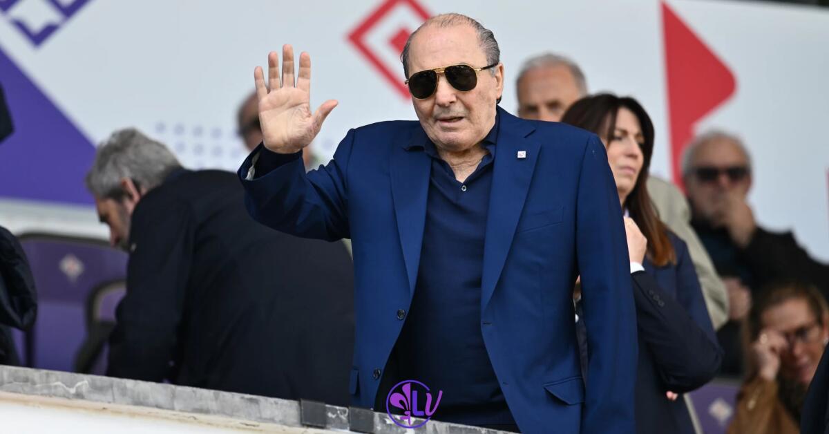 Commisso, 43esima presenza della sua Fiorentina in gare UEFA, superato Cognigni - Firenze, Stadio Artemio Franchi, 30.03.2025, Fiorentina-Atalanta, foto Lisa Guglielmi. Copyright Labaroviola.com