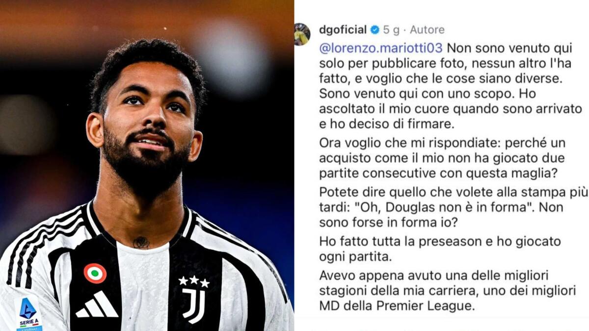 Douglas Luiz sbotta sui social: "Perché un acquisto come il mio non gioca due partite di fila? " - 