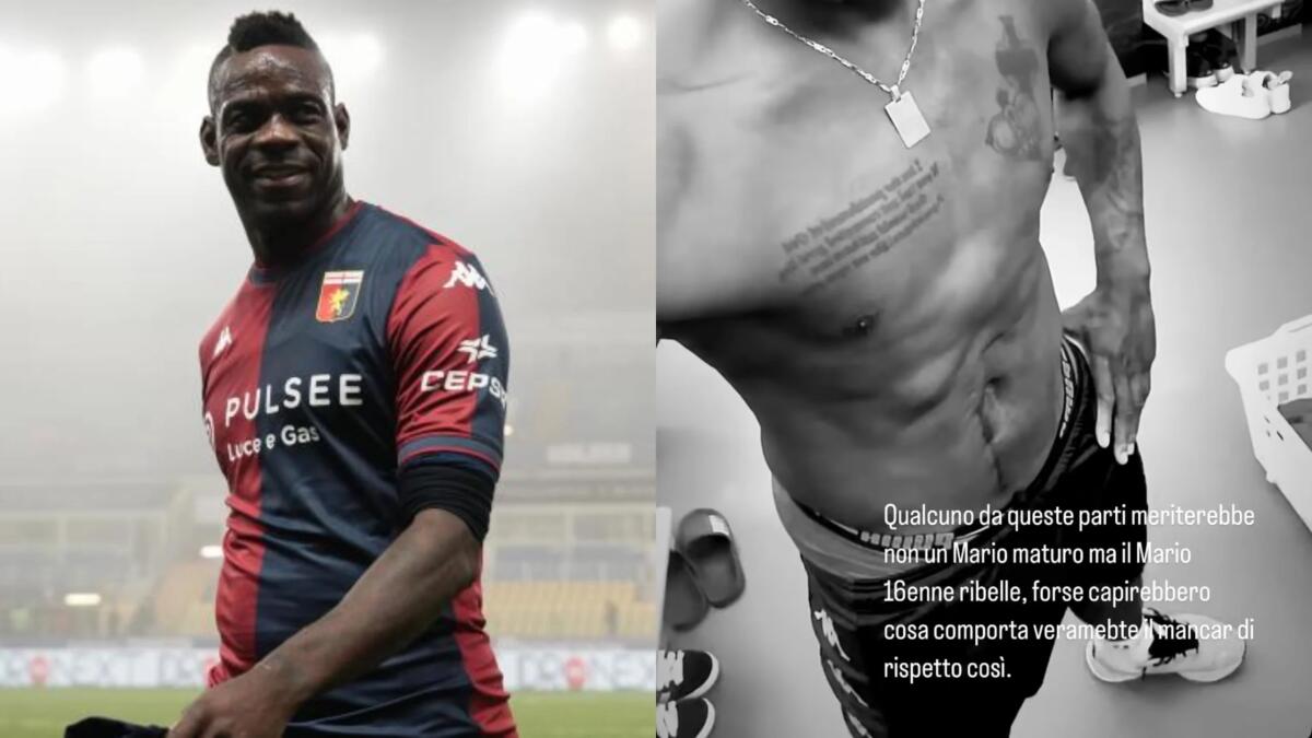 Balotelli contro il Genoa: "Qui qualcuno si meriterebbe il Mario 16enne e ribelle non quello maturo" - 