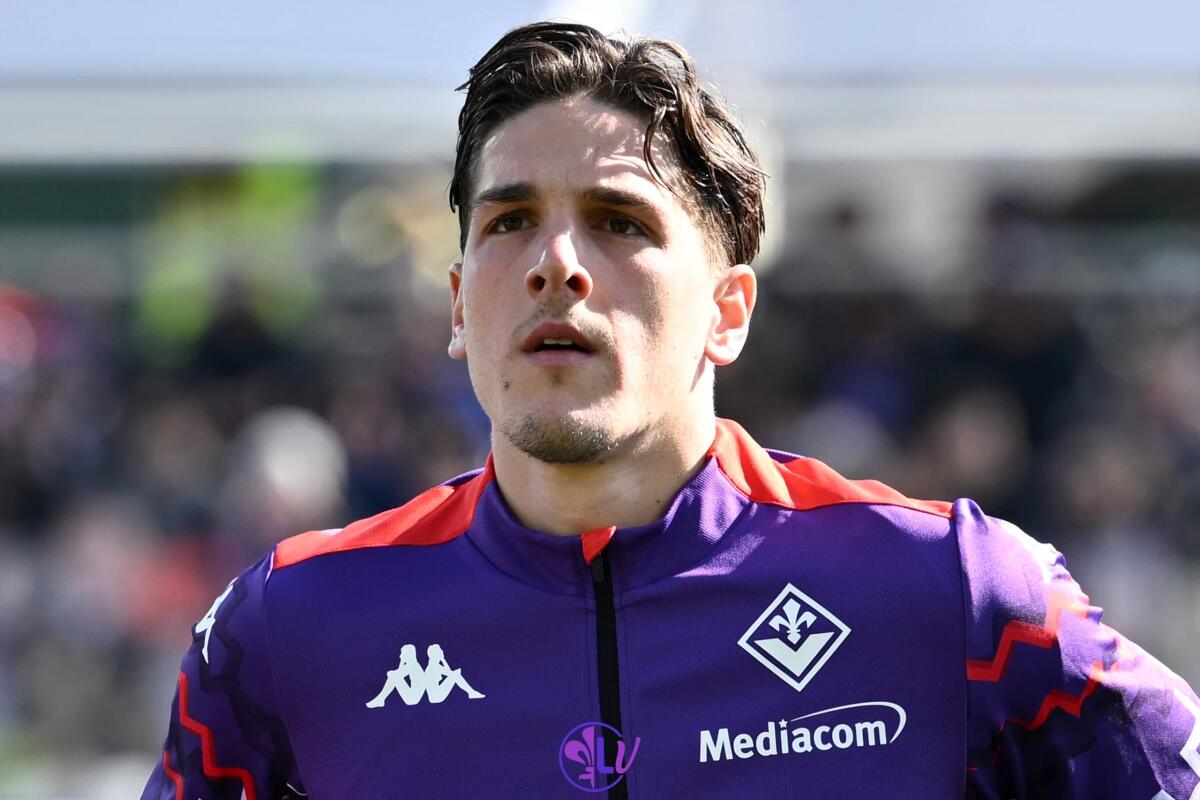 FORMAZIONE FIORENTINA: MORENO ESTERNO DESTRO, FOLORUNSHO A SINISTRA. DAVANTI ZANIOLO - Firenze, Stadio Artemio Franchi, 16.02.2025, Fiorentina-Como, foto Lisa Guglielmi. Copyright Labaroviola.com