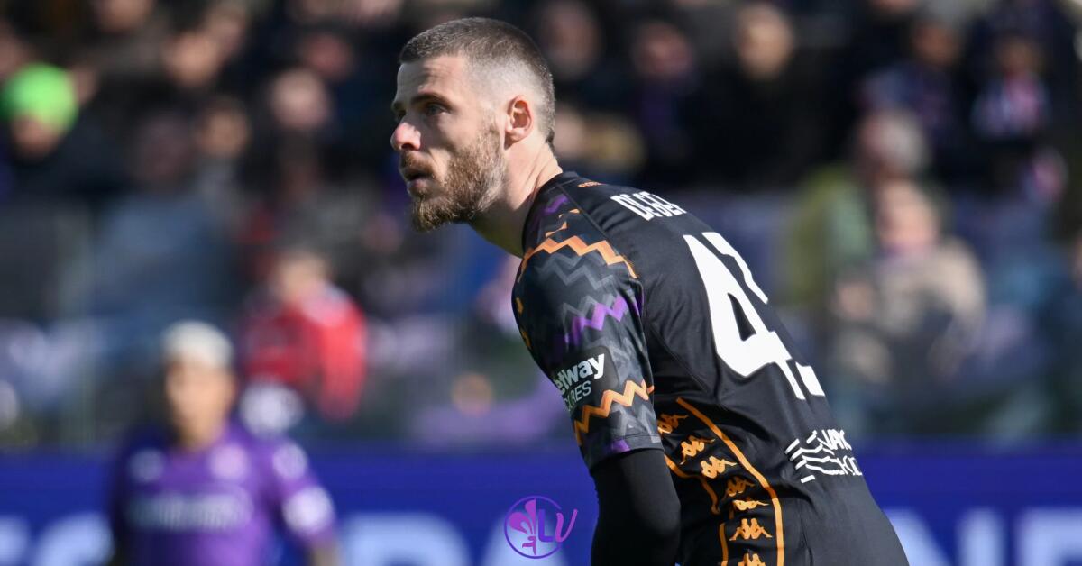 Gazzetta: “La Fiorentina può far valere l’opzione unilaterale per De Gea ma non vuole forzare la mano” - Firenze, Stadio Artemio Franchi, 16.02.2025, Fiorentina-Como, foto Lisa Guglielmi. Copyright Labaroviola.com