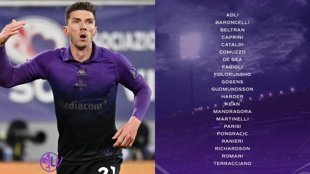 Convocati Fiorentina: ritorna Gosens, ci sono anche i giovani Romani, Baroncelli e Harder - 