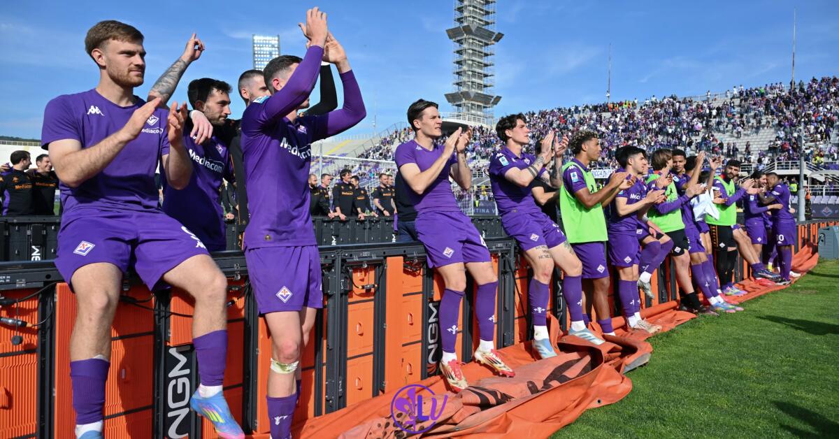 Nazione: “Complesso il rientro della Fiorentina dalla Spagna, a Firenze solo venerdì mattina. Tour de force” - Firenze, Stadio Artemio Franchi, 27.04.2025, Fiorentina-Empoli, foto Lisa Guglielmi. Copyright Labaroviola.com