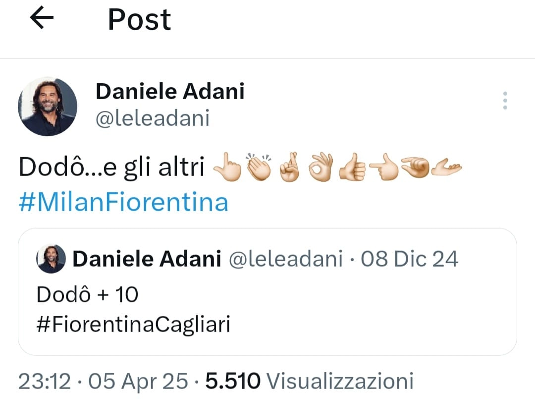 Adani esalta Dodò: "Può giocare titolare in tutte le squadre più forti, è un giocatore senza senso nel suo ruolo"