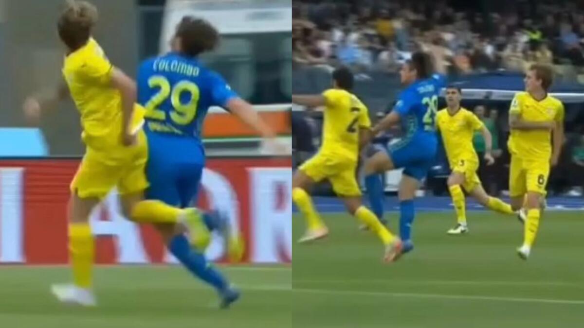 Clamoroso errore arbitrale a favore della Lazio, rosso a Colombo inventato e partita in discesa - 