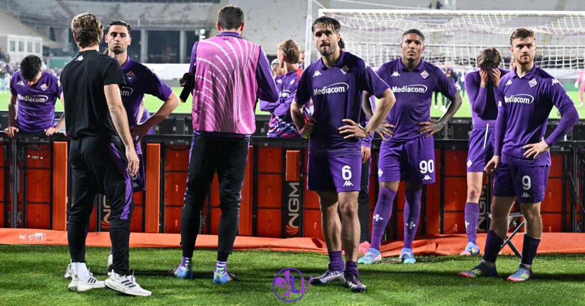 Corriere Fiorentino: “Il fallimento della Fiorentina è emblematico, resta al nono posto. Settimana disastrosa” - Firenze, Stadio Artemio Franchi, 08.05.2025, Fiorentina-Betis, foto Lisa Guglielmi. Copyright Labaroviola.com